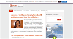 Desktop Screenshot of homebusinessideascenter.com