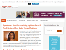 Tablet Screenshot of homebusinessideascenter.com